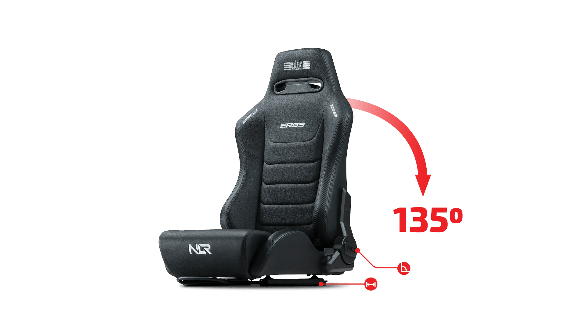 Next Level Racing ERS3 Elite Reclining Seat - Image 3