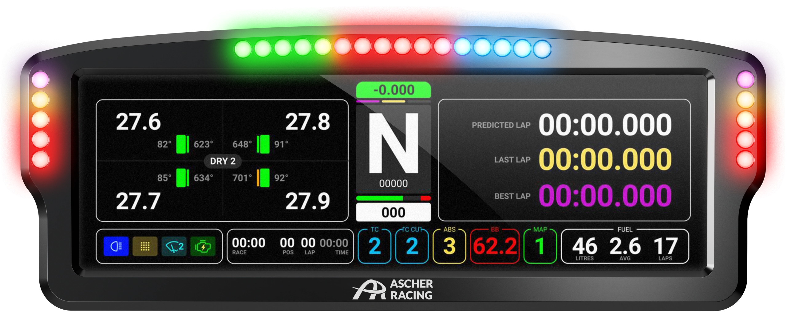 ASCHER RACING 8" DASHBOARD - Image 2